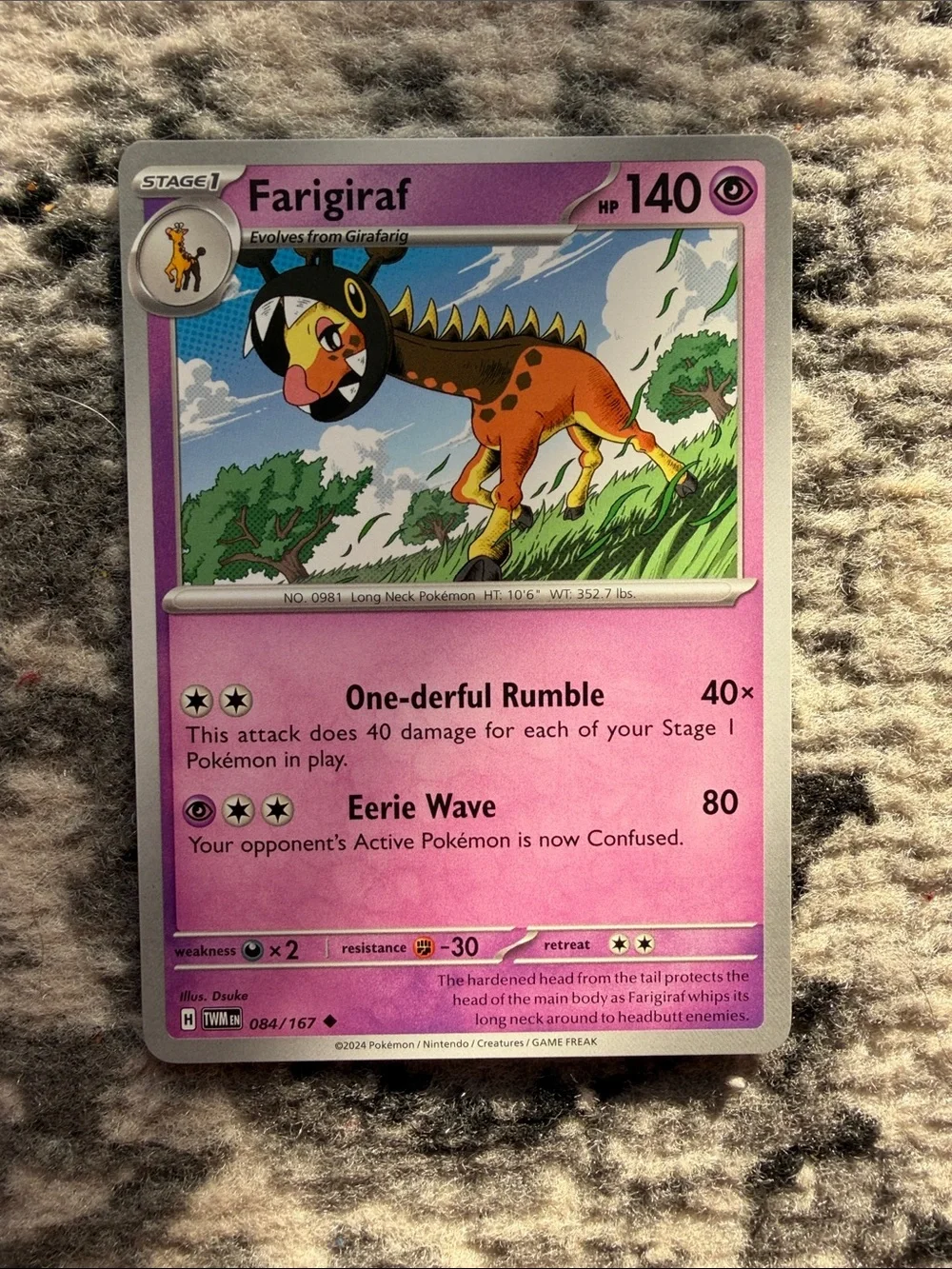 Girafarig & Farigiraf Evolution Lot | Twilight Masquerade + Paldea Evolved |5/25